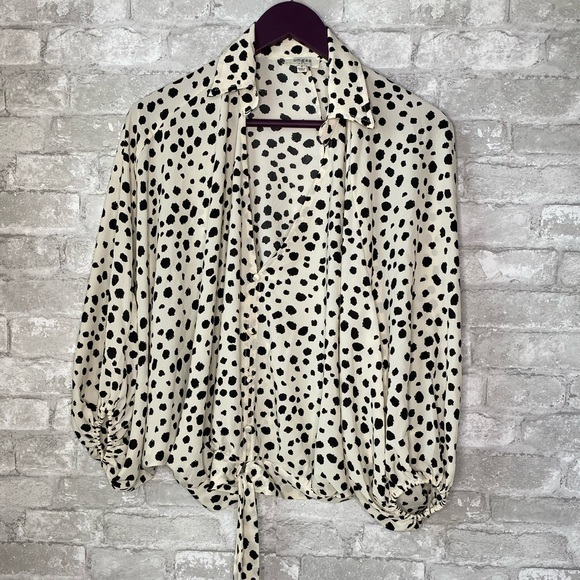 Umgee animal print batwing blouse A7-15 - Picture 1 of 6